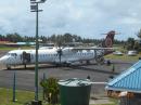 Fiji air : The USA built an airfield right though the middle of town.  A plane from NAdi comes Tuesday, We